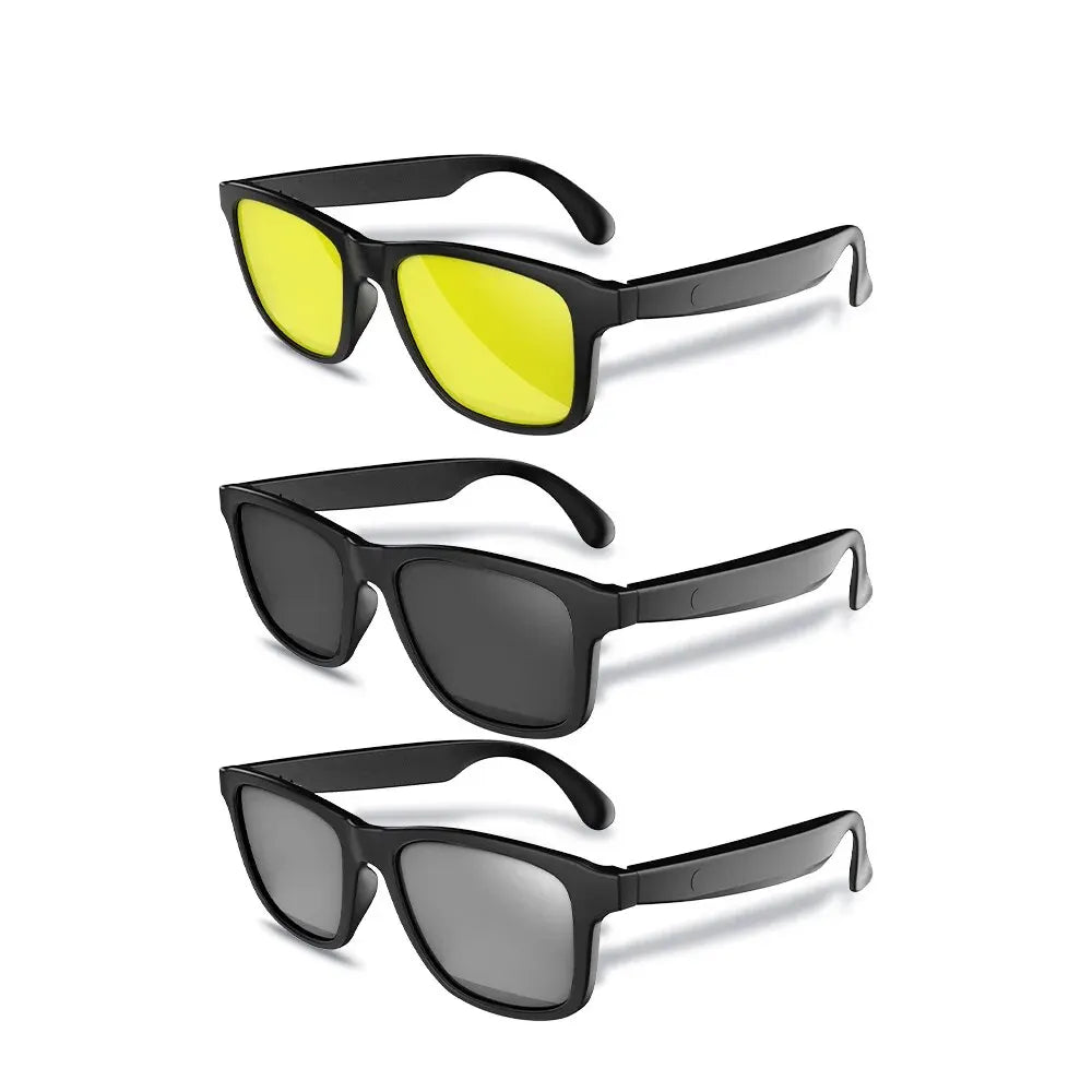 Smart Glasses Headset Wireless Sunglasses Outdoor Sport Earphones Calling Music Anti-Blue Eye